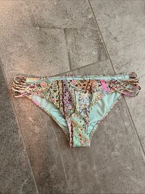 Victoria's Secret Mint Green Paisley Bikini Bottom